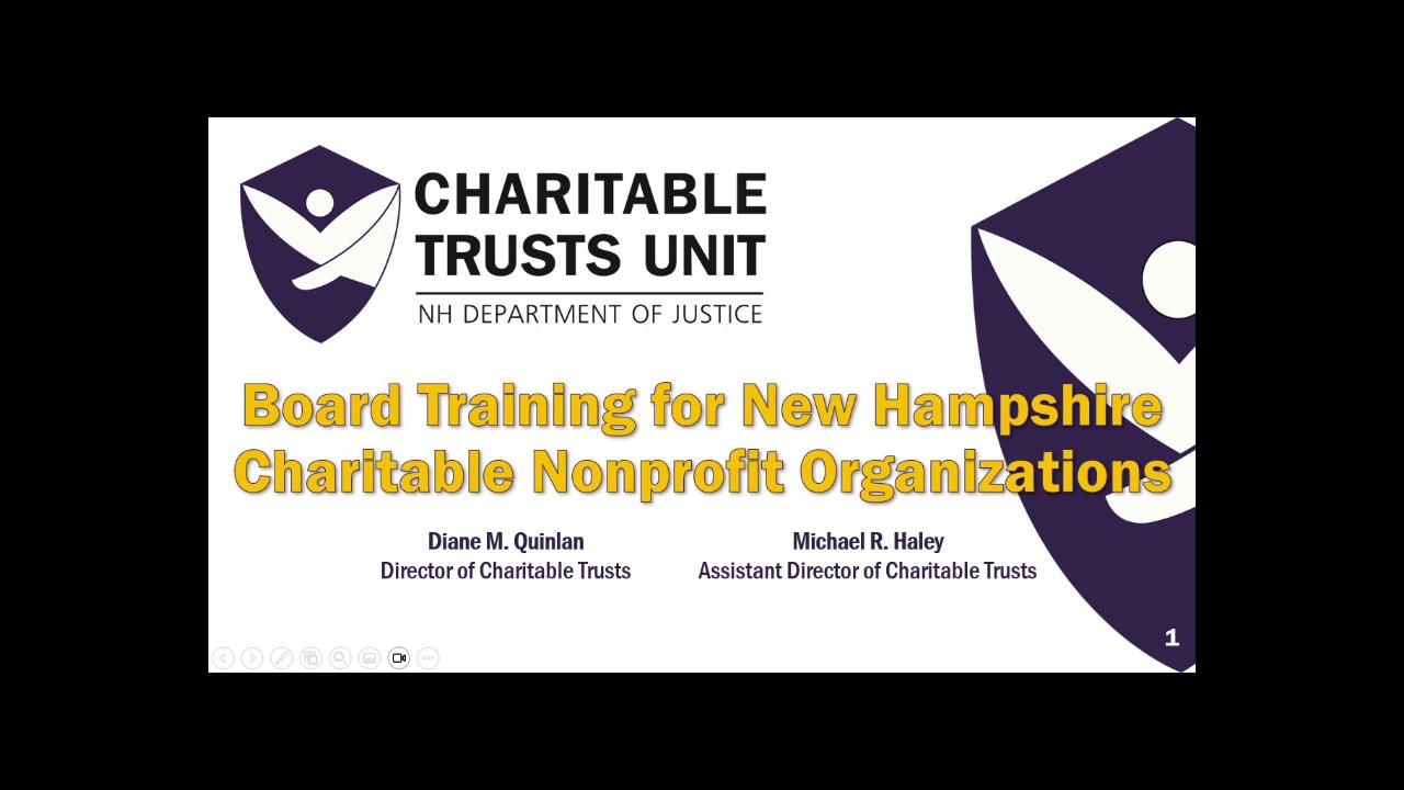 Video 1: Definition of a charity and paperwork obligations under state and federal law