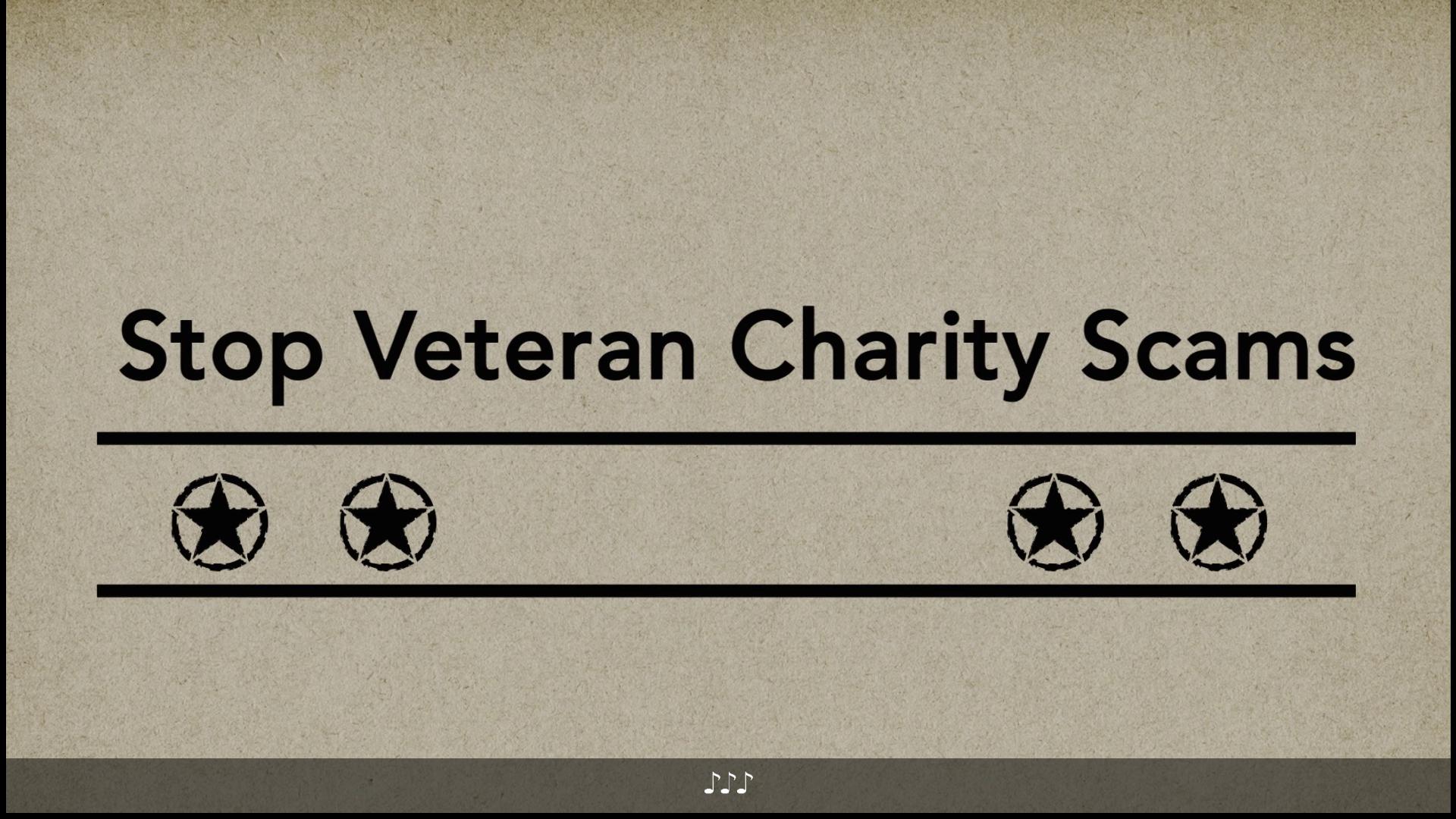 Stop Veteran Charity Scams - English Captions